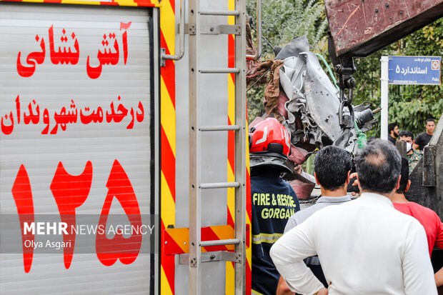 تصاویری از محل حادثه گرگان