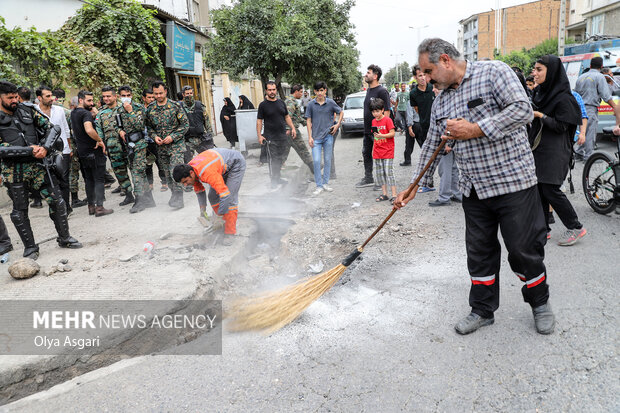 تصاویری از محل حادثه گرگان