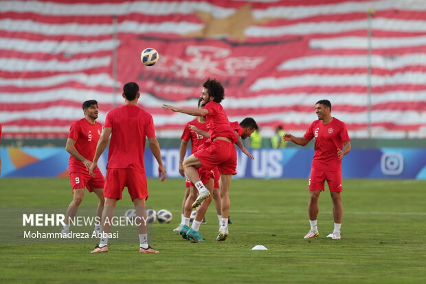 تمرین تیم ملی فوتبال پرسپولیس تهران