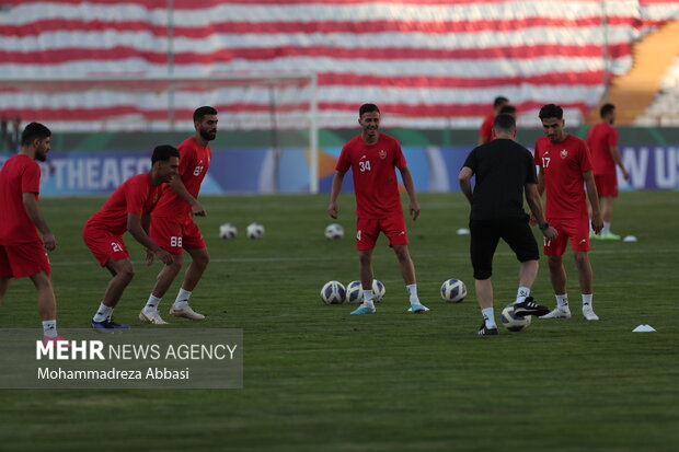 تمرین تیم ملی فوتبال پرسپولیس تهران
