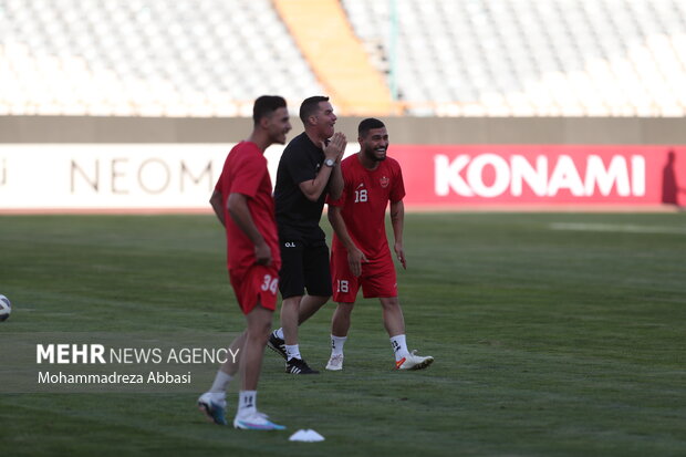 تمرین تیم ملی فوتبال پرسپولیس تهران