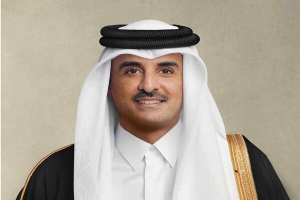 ادای احترام امیر قطر و هیئت همراه به رئیس‌جمهور شهید
