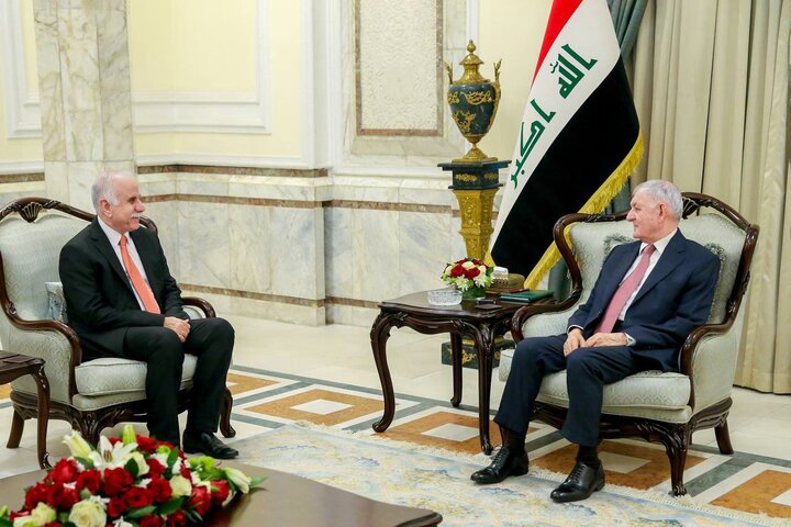 سبکدوش عراقی صدر کا فلسطین کے بارے میں عراق کے موقف کا اعادہ