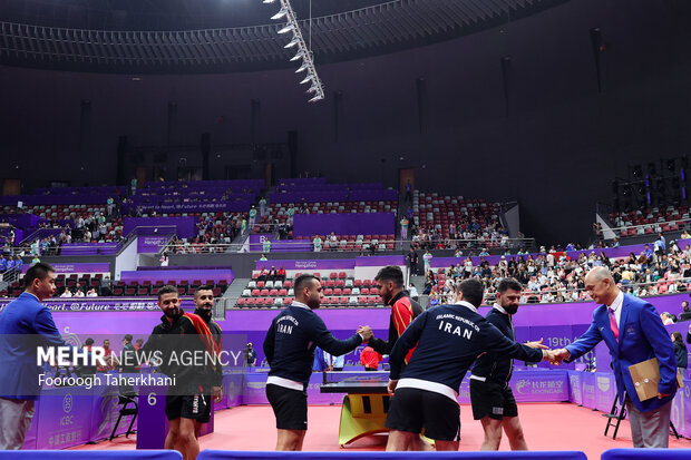 صعود تیم ملی تنیس روی میز ایران به مرحله بعدی بازیهای آسیایی