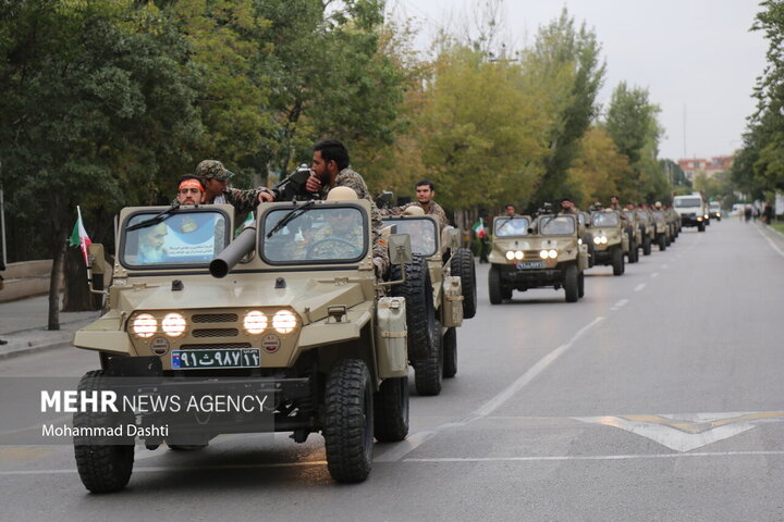 مراسم رژه نیروهای مسلح در استان آذربایجان شرقی