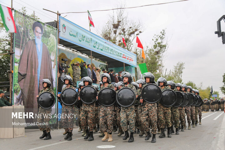 مراسم رژه نیروهای مسلح در استان اردبیل