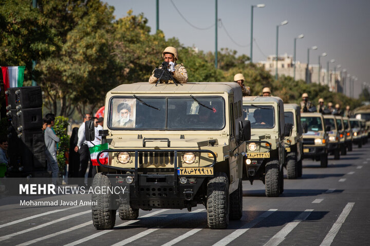 مراسم رژه نیروهای مسلح در استان قزوین