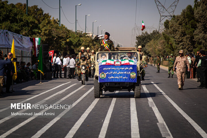 مراسم رژه نیروهای مسلح در استان قزوین
