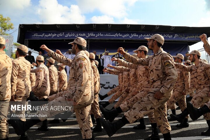 مراسم رژه نیروهای مسلح در استان گیلان