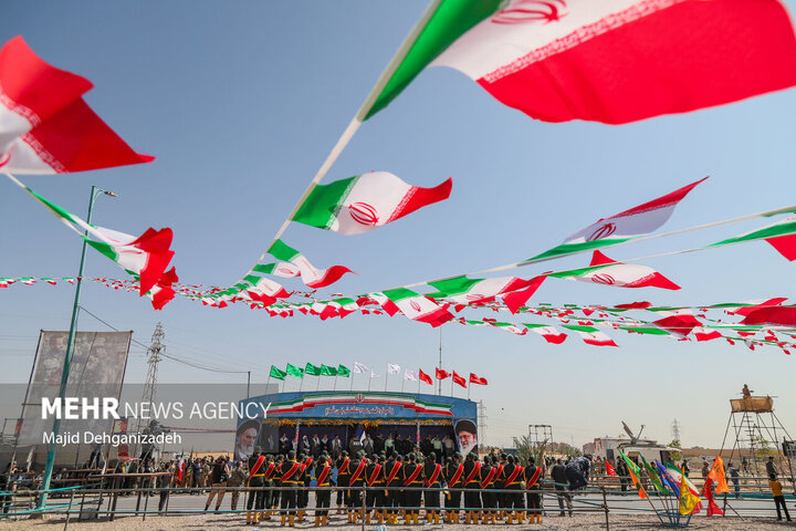 مراسم رژه نیروهای مسلح در استان یزد