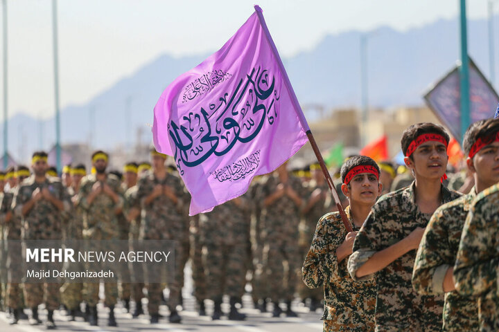 مراسم رژه نیروهای مسلح در استان یزد