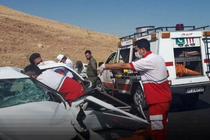 حادثه مرگبار در جاده دهگلان - قروه منجر به مرگ راننده ‌شد