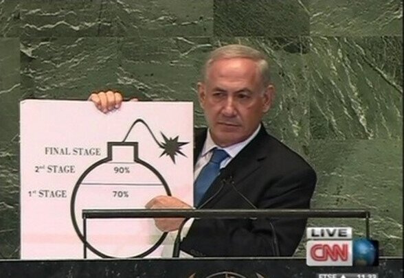 نقاشی‌ها و بلوف‌های ناتمام نتانیاهو در سازمان ملل
