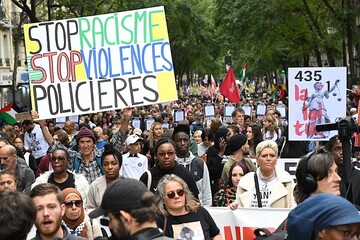 تظاهرات گسترده علیه خشونت پلیس در فرانسه+فیلم