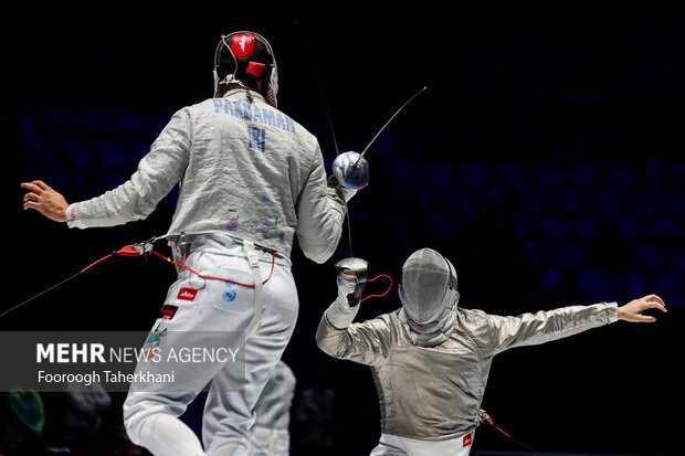 Fencing competitions in China's Hangzhou
