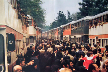 اعزام نمادین نوجوانان همدانی به جبهه