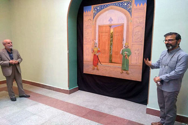 پرترهای از شهید حاجیزاده رونمایی شد؛ ایران یکپارچه در «بنای فرهنگ»