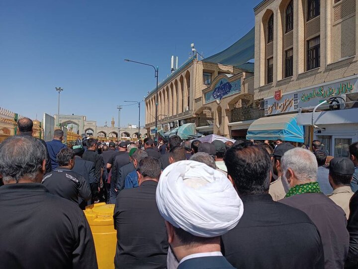 پیکر شهید جانباز ۷۰ درصددر مشهد تشییع شد