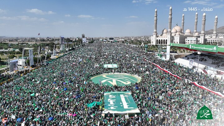 میلیون‌ها یمنی میلاد پیامبر گرامی اسلام را جشن گرفتند+تصاویر