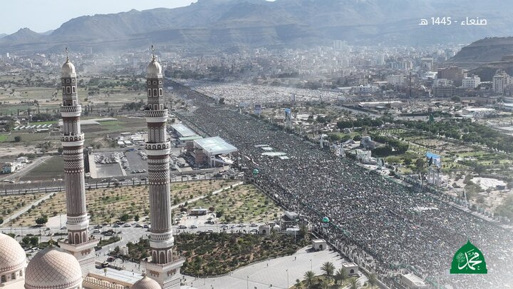 میلیون‌ها یمنی میلاد پیامبر گرامی اسلام را جشن گرفتند+تصاویر