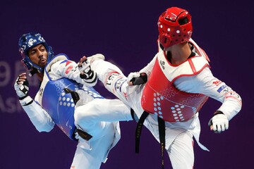 کسب مدال نقره بازی‌های آسیایی توسط تکواندوکار کرمانشاهی