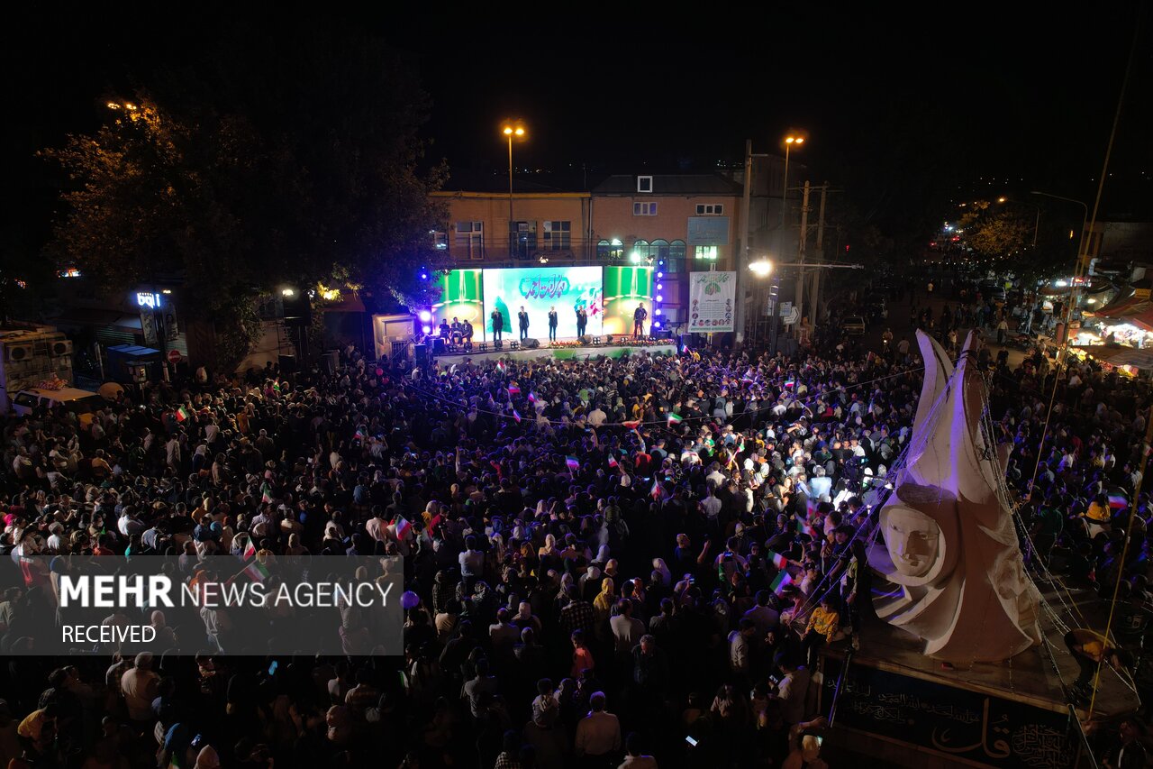 جشن و نورافشانی در مهمانی امت احمد (ص)