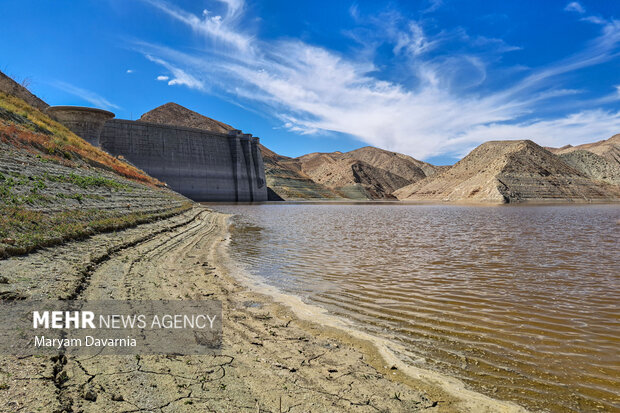 خشک شدن سد بارزو شیروان در خراسان شمالی