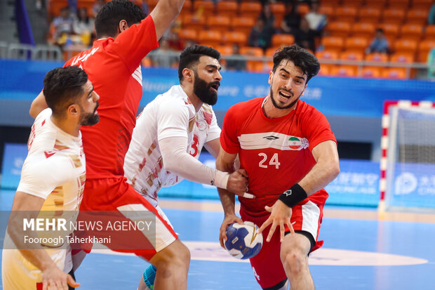 Iran-Bahrain handball match in China's Hangzhou
