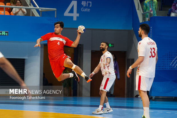 Iran-Bahrain handball match in China's Hangzhou
