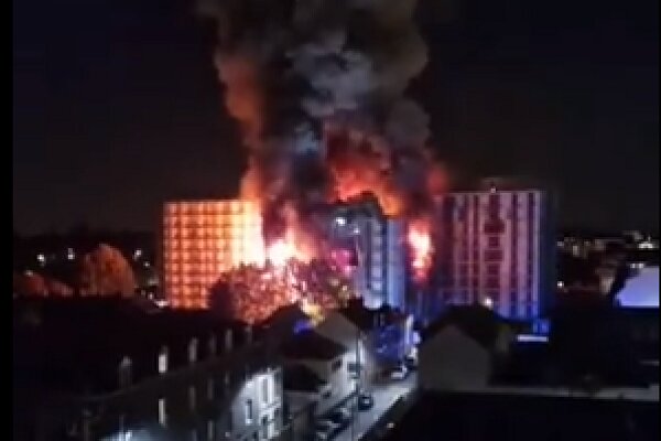 VIDEO: Fire devastates two disused buildings in Rouen