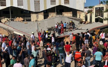۷ کشته و ۲۰ مفقود در حادثه ریزش سقف کلیسا در مکزیک