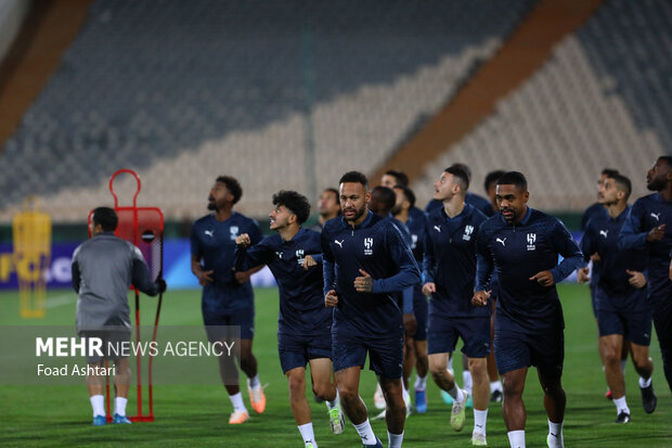 تمرین تیم فوتبال الهلال عربستان