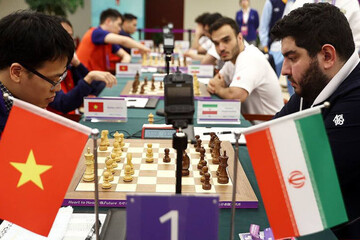 تساوی تیم ملی شطرنج ایران برابر ویتنام