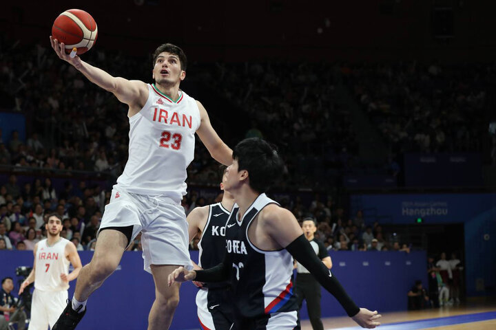 المنتخب الإيراني لكرة السلة يهزم منتخب كوريا الجنوبية في دورة الألعاب الآسيوية 