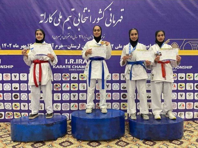 بانوی کردستانی بر سکوی سوم مسابقات قهرمانی تیم ملی کاراته کشور