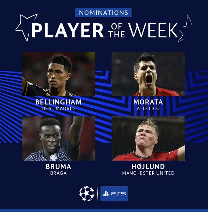 نامزدهای بهترین بازیکن هفته لیگ قهرمانان اروپا مشخص شدند