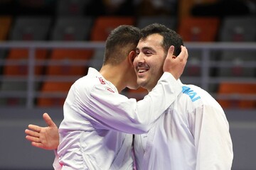 لاعب الكاراتية الايراني "سجاد كنج زاده" يحصد الذهبية التاسعة بالألعاب الآسيوية