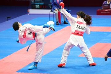 پیروزی دختر کاراته کای ایران در اولین مبارزه
