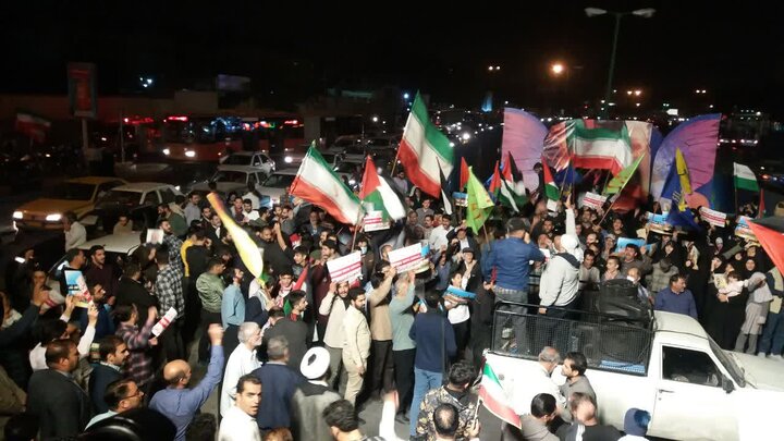 تجمع مردمی مشهدی‌ها در حمایت از پیروزی مردم فلسطین