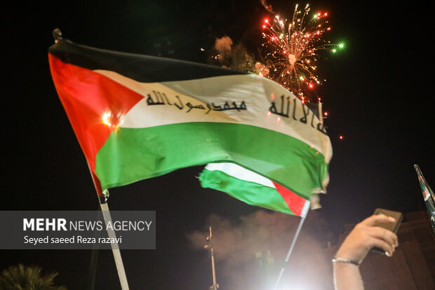 خروش مردم ایران در حمایت از پیروزی فلسطین/«سلام بر پایان اسرائیل»