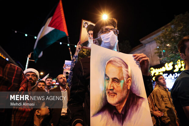 تجمع مردمی در حمایت از پیروزی مردم فلسطین زنجان1