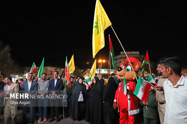 جشن مردمی طوفان الاقصی در گرگان