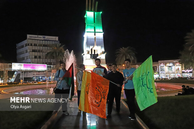 جشن مردمی طوفان الاقصی در گرگان