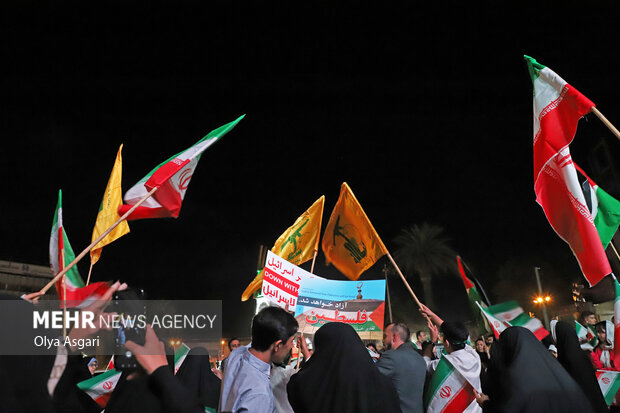 جشن مردمی طوفان الاقصی در گرگان