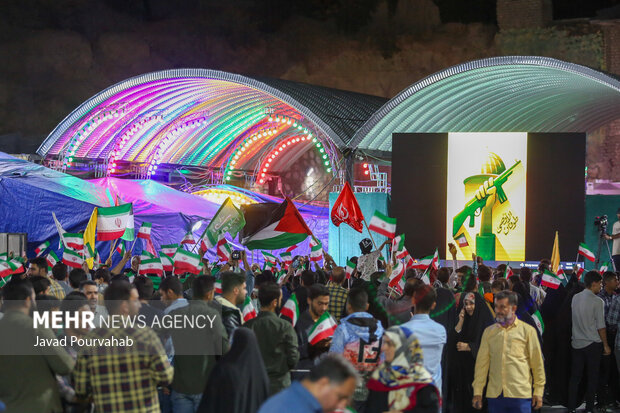 جشن مردمی «طوفان الاقصی» در شیراز