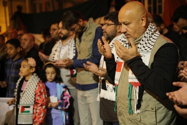 Türkiye'de Filistinlilere destek gösterisi