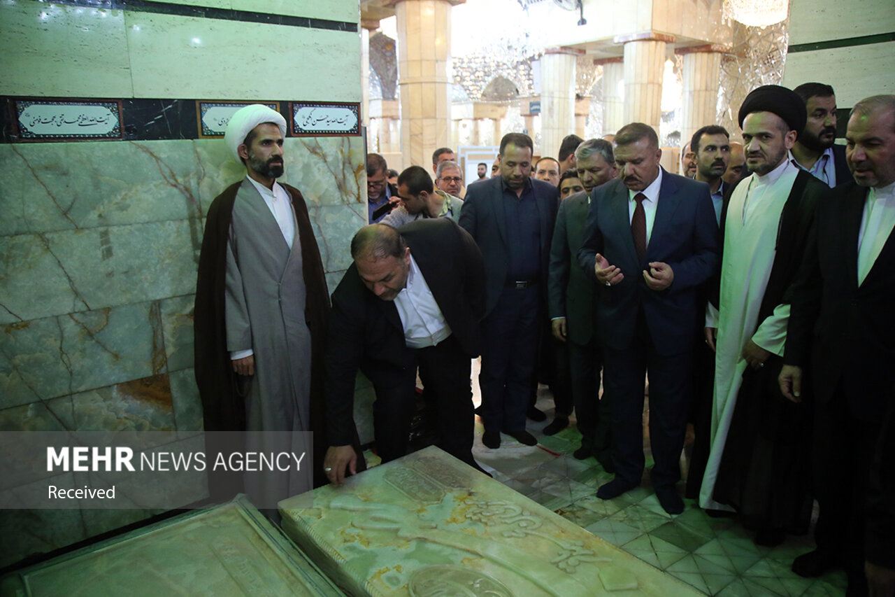 وزیر کشور عراق حرم حضرت معصومه (س) را زیارت کرد+ تصاویر