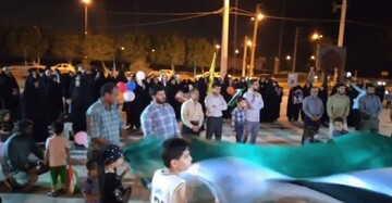 جشن حمایت از مردم فلسطین در گناوه برگزار شد
