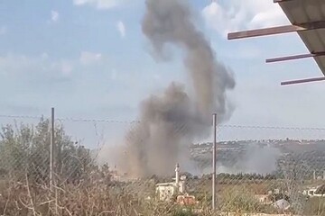 بمباران اراضی لبنان از سوی جنگنده های رژیم صهیونیستی+فیلم