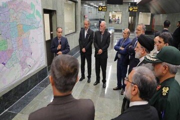 مراسم افتتاح ۴ ایستگاه مترو  و عملیات حفاری مکانیزه تونل خط ۱۰